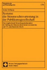 Abbildung von: Systeme der Stimmrechtsvertretung in der Publikumsgesellschaft - Nomos