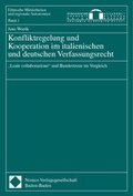 Cover: Konfliktregelung und Kooperation im italienischen und deutschen Verfassungsrecht - Nomos
