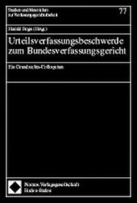 Abbildung von: Urteilsverfassungsbeschwerde zum Bundesverfassungsgericht - Nomos