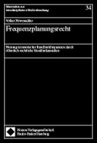 Abbildung von: Frequenzplanungsrecht - Nomos