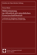 Cover: Mitbestimmung im &ouml;ffentlich-privatrechtlichen Gemeinschaftsbetrieb - Nomos