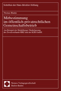 Abbildung von: Mitbestimmung im öffentlich-privatrechtlichen Gemeinschaftsbetrieb - Nomos