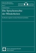 Cover: Die Sprachenrechte der Minderheiten - Nomos