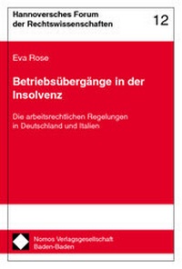 Abbildung von: Betriebsübergänge in der Insolvenz - Nomos