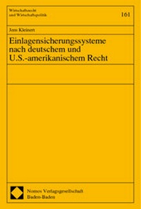 Abbildung von: Einlagensicherungssysteme nach deutschem und U.S.-amerikanischem Recht - Nomos