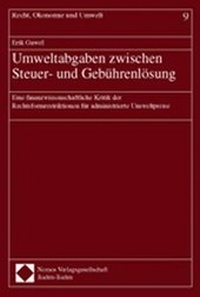 Bild: Umweltabgaben zwischen Steuer- und Gebührenlösung - Nomos