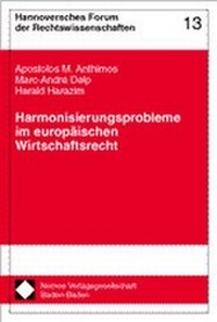Abbildung von: Harmonisierungsprobleme im europäischen Wirtschaftsrecht - Nomos