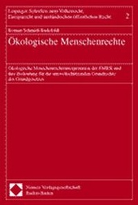 Bild: Ökologische Menschenrechte - Nomos