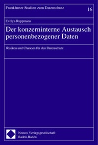 Abbildung von: Der konzerninterne Austausch personenbezogener Daten - Nomos