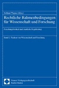 Abbildung von: Rechtliche Rahmenbedingungen für Wissenschaft und Forschung - Nomos