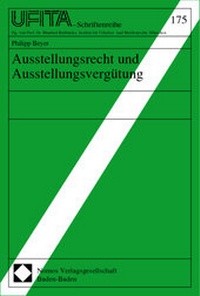 Abbildung von: Ausstellungsrecht und Ausstellungsvergütung - Nomos