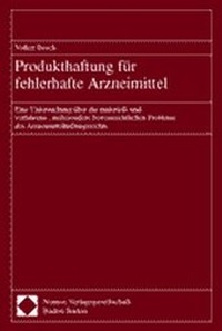 Abbildung von: Produkthaftung für fehlerhafte Arzneimittel - Nomos