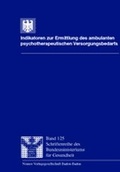 Cover: Indikatoren zur Ermittlung des ambulanten psychotherapeutischen Versorgungsbedarfs - Nomos