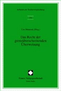 Abbildung von: Das Recht der grenzüberschreitenden Überweisung - Nomos