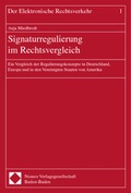 Cover: Signaturregulierung im Rechtsvergleich - Nomos