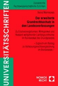 Abbildung von: Der erweiterte Grundrechtsschutz in den Landesverfassungen - Nomos