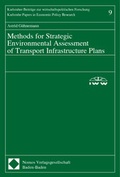Cover: Methods for Strategic Environmental Assessment of Transport Infrastructure Plans - Nomos