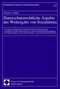 Abbildung von: Datenschutzrechtliche Aspekte der Weitergabe von Sozialdaten - Nomos