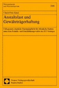 Abbildung von: Anstaltslast und Gewährträgerhaftung - Nomos