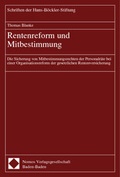 Cover: Rentenreform und Mitbestimmung - Nomos