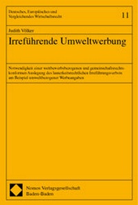 Abbildung von: Irreführende Umweltwerbung - Nomos