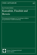 Cover: Kausalit&auml;t, Finalit&auml;t und Beweis - Nomos