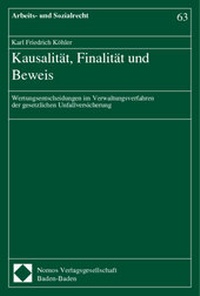 Abbildung von: Kausalität, Finalität und Beweis - Nomos