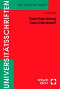 Abbildung von: Steuerhinterziehung durch Unterlassen? - Nomos