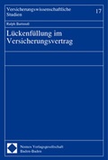 Cover: L&uuml;ckenf&uuml;llung im Versicherungsvertrag - Nomos