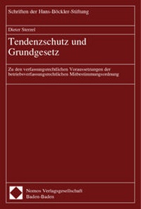 Abbildung von: Tendenzschutz und Grundgesetz - Nomos