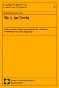 Abbildung von: Ethik im Recht - Nomos