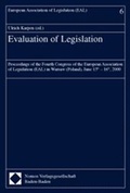 Cover: Evaluation of Legislation - Nomos