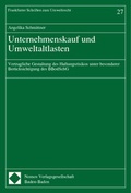 Bild: Unternehmenskauf und Umweltaltlasten - Nomos
