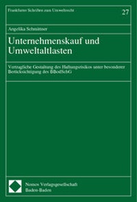 Bild: Unternehmenskauf und Umweltaltlasten - Nomos