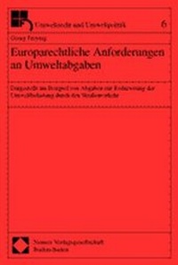 Bild: Europarechtliche Anforderungen an Umweltabgaben - Nomos