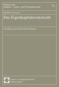 Abbildung von: Das Eigenkapitalersatzrecht - Nomos