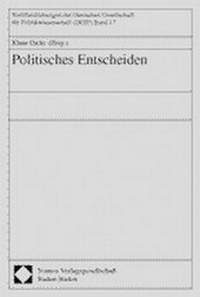 Enlarge image Cover: Politisches Entscheiden - Nomos