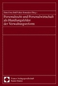 Cover: Personalrecht und Personalwirtschaft als Handlungsfelder der Verwaltungsreform - Nomos