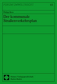 Bild: Der kommunale Straßenverkehrsplan - Nomos