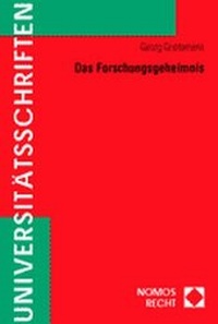 Abbildung von: Das Forschungsgeheimnis - Nomos