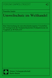 Bild: Umweltschutz im Welthandel - Nomos