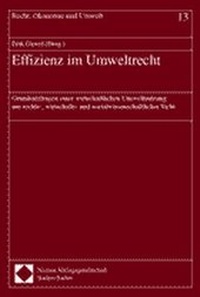 Bild: Effizienz im Umweltrecht - Nomos