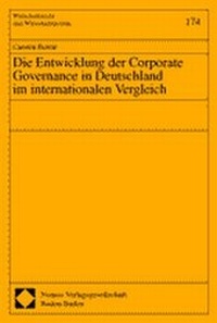 Abbildung von: Die Entwicklung der Corporate Governance in Deutschland im internationalen Vergleich - Nomos