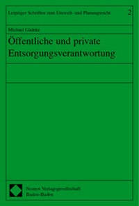 Abbildung von: Öffentliche und private Entsorgungsverantwortung - Nomos