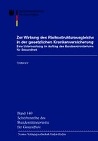 Abbildung von: Zur Wirkung des Risikostrukturausgleichs in der gesetzlichen Krankenversicherung - Nomos