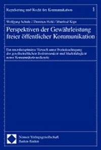 Abbildung von: Perspektiven der Gewährleistung freier öffentlicher Kommunikation - Nomos