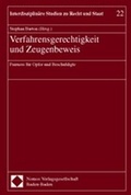 Cover: Verfahrensgerechtigkeit und Zeugenbeweis - Nomos