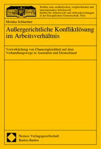 Abbildung von: Außergerichtliche Konfliktlösung im Arbeitsverhältnis - Nomos