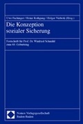 Cover: Die Konzeption sozialer Sicherung - Nomos