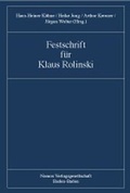 Cover: Festschrift f&uuml;r Klaus Rolinski - Nomos